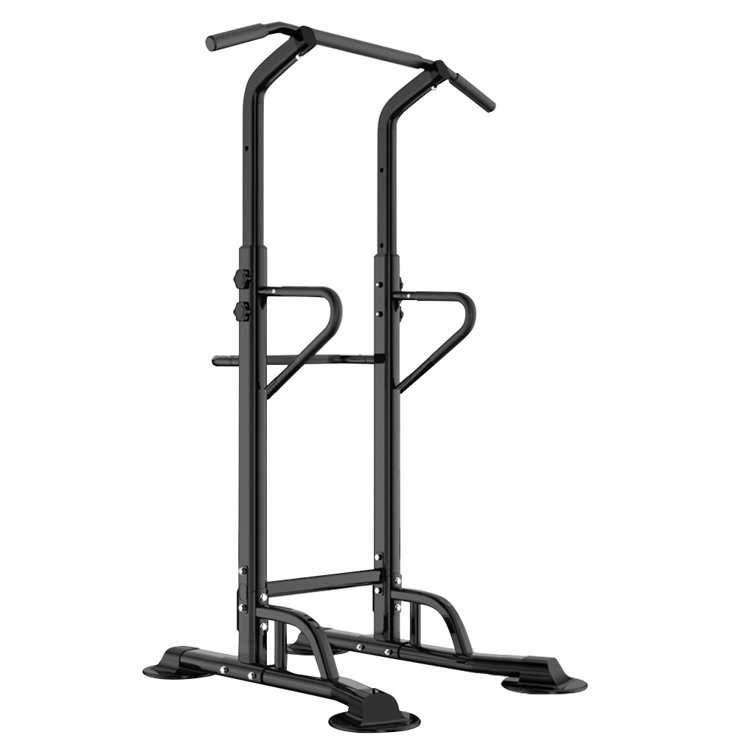 Inbox Zero Adjustable Chin Up Stand Bar Dip Power Tower Home Gym
